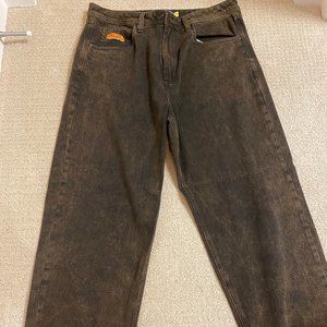 Empyre Brown Loose Fit Skate Jeans